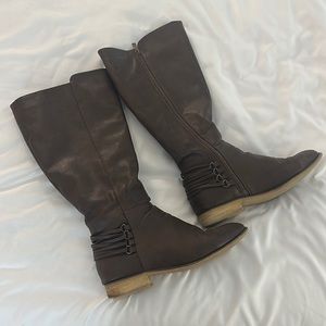 Brown Leather Riding Boots